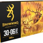 Browning BXS Solid Expansion Ammunition 30-06 Springfield 180 Grain Solid Copper Polymer Tip Boat Tail Lead-Free Box of 20