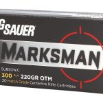 Sig Sauer Elite Performance Match Grade Ammunition 300 AAC Blackout Subsonic 220 Grain Open Tip Match