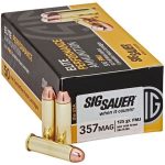 Sig Sauer Elite Performance Ammunition 357 Magnum 125 Grain Full Metal Jacket