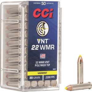 22 WMR cartridges with polymer tips