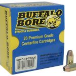 Buffalo Bore Ammunition 45 ACP +P 230 Grain Jacketed Hollow Point Box of 20