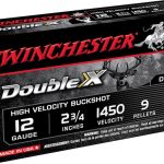 Winchester Double X Ammunition 12 Gauge 2-3/4" Buffered 00 Copper Plated Buckshot 9 Pellets
