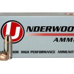 Underwood Ammunition 9mm Luger +P 124 Grain Full Metal Jacket Box of 50