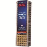 CCI Clean-22 Ammunition 22 Long Rifle Subsonic 40 Grain Blue Polymer Coated Lead Round Nose