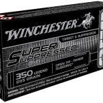 Winchester Super Suppressed Ammunition 350 Legend Subsonic 255 Grain Open Tip