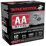 Winchester AA Super Sport Sporting Clays Ammunition 12 Gauge 2-3/4" 1 oz Non-Toxic Steel Shot