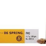 Sellier & Bellot Ammunition 30-06 Springfield 180 Grain Full Metal Jacket Box of 20