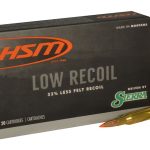 HSM Low Recoil Ammunition 270 Winchester 130 Grain Sierra Tipped Spitzer Boat Tail Box of 20