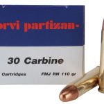 Prvi Partizan Ammunition 30 Carbine 110 Grain Full Metal Jacket Box of 50