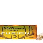 Federal Fusion Ammunition 6.5x55mm Swedish Mauser 140 Grain Bonded Spitzer Boat Tail Box of 20