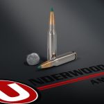 Rifle ammunition on dark background