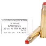 Blank cartridges for shooting