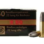RWS R-50 Ammunition 22 Long Rifle 40 Grain Lead Round Nose