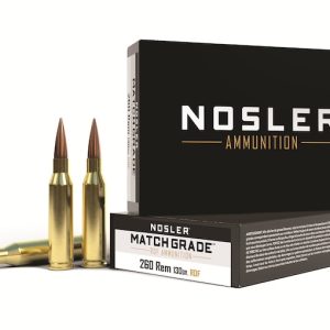 Nosler match grade ammunition box
