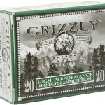Grizzly Ammunition 45 Colt (Long Colt) +P 225 Grain Jacketed Hollow Point Box of 20