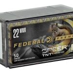 Federal Premium V-Shok Ammunition 22 Winchester Magnum Rimfire (WMR) 30 Grain Speer TNT Jacketed Hollow Point