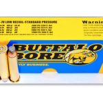 Buffalo Bore Ammunition 45-70 Government 350 Grain Jacketed Flat Nose Low Recoil Standard Pressure Full Power Box of 20