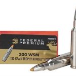 Federal Premium Ammunition 300 Winchester Short Magnum (WSM) 180 Grain Trophy Bonded Tip Box of 20