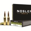 Nosler ammunition box and cartridges