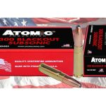 Atomic Ammunition 300 AAC Blackout Subsonic 260 Grain Expanding Round Nose Soft Point Box of 20