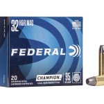 Federal Champion Target Ammunition 32 H&R Magnum 95 Grain Lead Semi-Wadcutter Box of 20