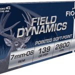 Fiocchi Field Dynamics Ammunition 7mm-08 Remington 139 Grain Pointed Soft Point Box of 20