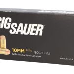 Sig Sauer Elite Performance Ammunition 10mm Auto 180 Grain Full Metal Jacket