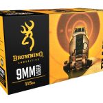 Browning FMJ Ammunition 9mm Luger 115 Grain Full Metal Jacket