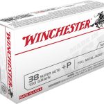 Winchester USA Ammunition 38 Super +P 130 Grain Full Metal Jacket
