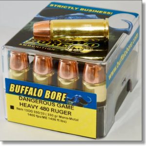 Buffalo Bore 480 Ruger ammunition