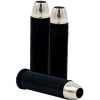Black bullet-shaped containers
