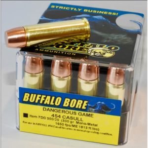 Buffalo Bore .454 Casull ammunition