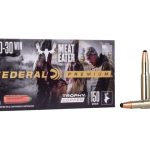 Federal Premium Meat Eater Ammunition 30-30 Winchester 150 Grain Trophy Copper Tipped Boat Tail Lead-Free Box of 20