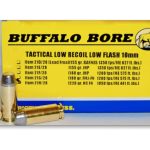 Buffalo Bore Tactical Low Recoil Ammunition 10mm Auto 220 Grain Hard Cast Lead Flat Nose Low Flash Box of 20
