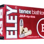 Eley Tenex Biathlon Ammunition 22 Long Rifle 40 Grain Lead Flat Nose