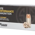 Sig Sauer Elite Performance Ammunition 40 S&W 180 Grain V-Crown Jacketed Hollow Point Box of 50