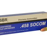 SBR Ammunition 458 SOCOM 350 Grain Full Metal Jacket Box of 20