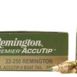 22-250 Remington ammo box
