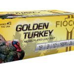 Fiocchi Golden Turkey Ammunition 12 Gauge 3" 1-3/4 oz Nickel Plated Shot