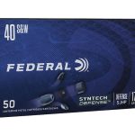 Federal Syntech Defense Ammunition 40 S&W 175 Grain Synthetic Jacket Segmented Hollow Point