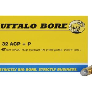 Buffalo Bore 32 ACP +P ammo