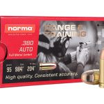 Norma Range & Training Ammunition 380 ACP 95 Grain Full Metal Jacket Box of 50