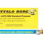 Buffalo Bore Ammunition 45 Auto Rim (Not ACP) 255 Grain Hard Cast Lead Flat Nose Box of 20