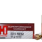 Hornady Superformance Varmint Ammunition 223 Remington 35 Grain NTX Lead-Free Box of 20