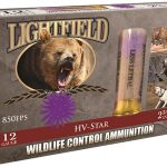 Lightfield Wildlife Control Less Lethal Ammunition 12 Gauge 2-3/4" 75 Grain High Velocity Rubber Star Slug Box of 5