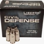 Liberty Civil Defense Ammunition 357 Sig 50 Grain Fragmenting Hollow Point Lead-Free Box of 20