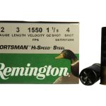 Remington Sportsman Hi-Speed Ammunition 12 Gauge 3" 1-1/8 oz #4 Non-Toxic Steel Shot