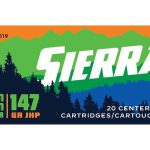 Sierra Sports Master Ammunition 9mm Luger 147 Grain Jacketed Hollow Point Box of 20