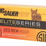 Sig Sauer Elite Performance Varmint and Predator Ammunition 223 Remington 40 Grain Polymer Tip Box of 20