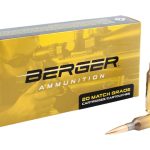 Berger Match Grade Ammunition 6mm Creedmoor 109 Grain Hybrid Target Hollow Point Box of 20